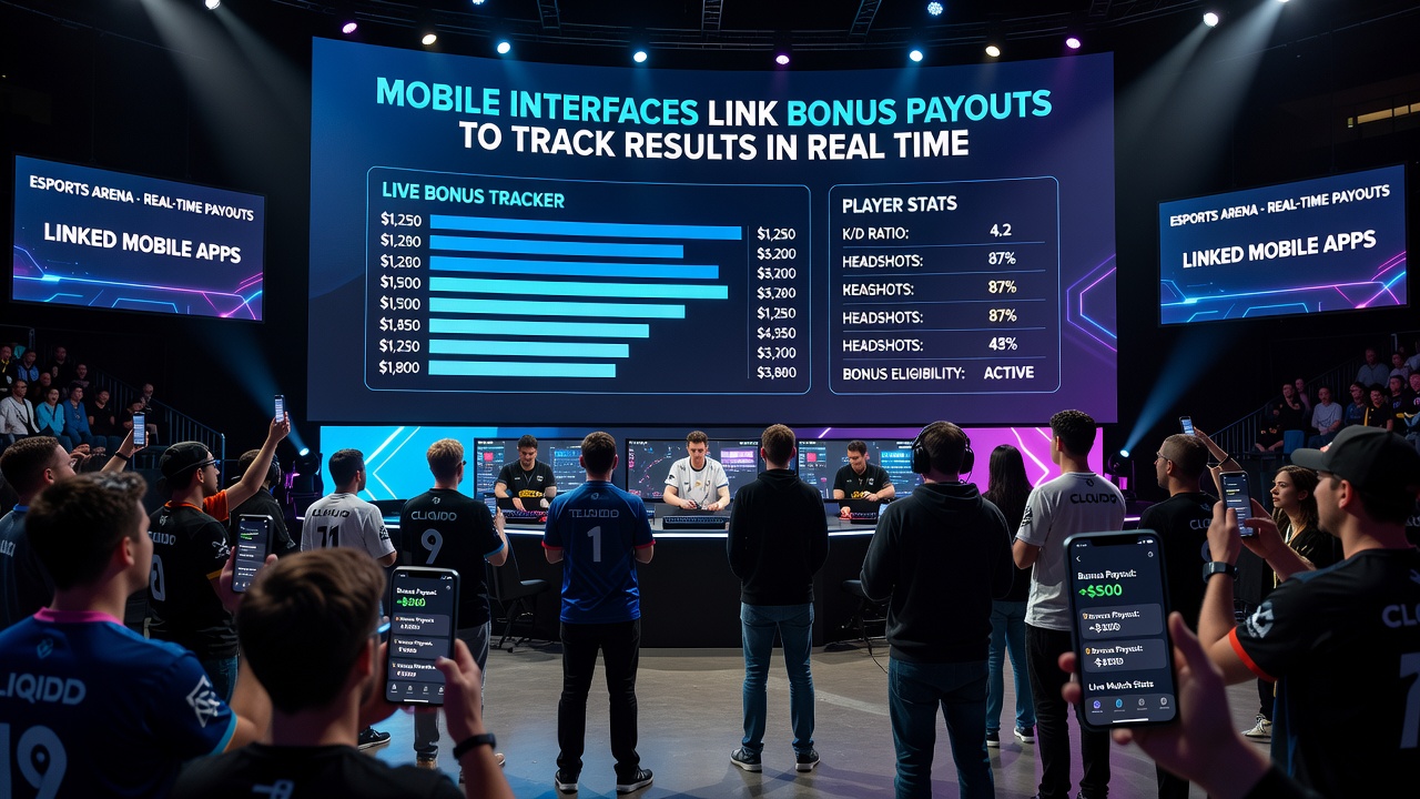 Echtzeit-Tracking von Ergebnissen und Bonuszuweisungen auf mobilen Geräten in einer Esports-Umgebung
