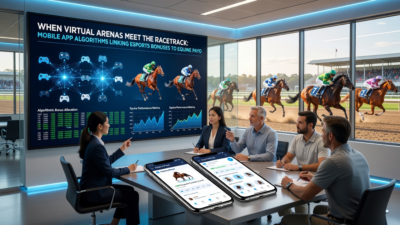 Diagramm der Algorithmus-Verknüpfungen zwischen Esports und Pferderennen